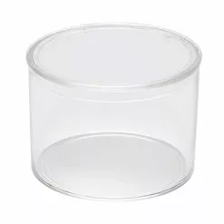 Extra Small Round Crystal Clear Container 002c