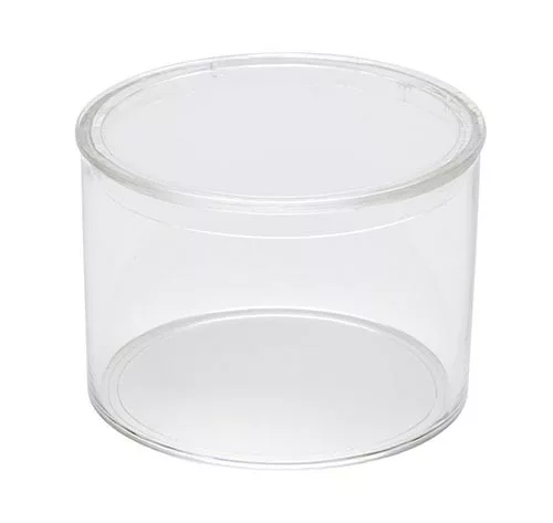 Extra Small Round Crystal Clear Container 002c