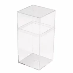 Tall Square Clear Plastic Box – 036C