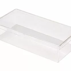 Square Plastic Container With Overfit Lid – 082C
