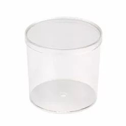 Round Plastic Clear Cylinder Container – 115C