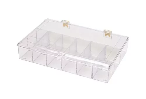 Square Hinged Divided Plastic Container – 650C-PC