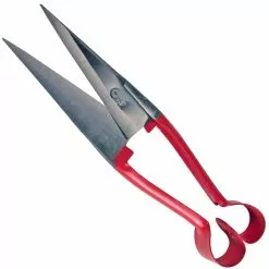 Burgon & Ball Double Bow Straight Edge Red Shank - 6.5" Blade