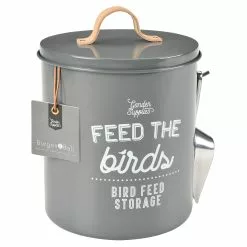 Burgon And Ball 'Feed The Birds' Bird Food Tin - Charcoal