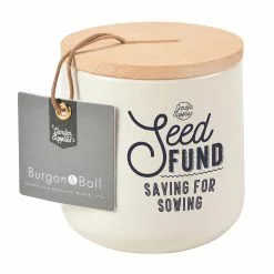 Burgon And Ball Seed Fund Money Box - Stone
