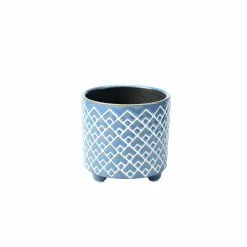 Burgon & Ball Bilbao Blue Glazed Pot - Small