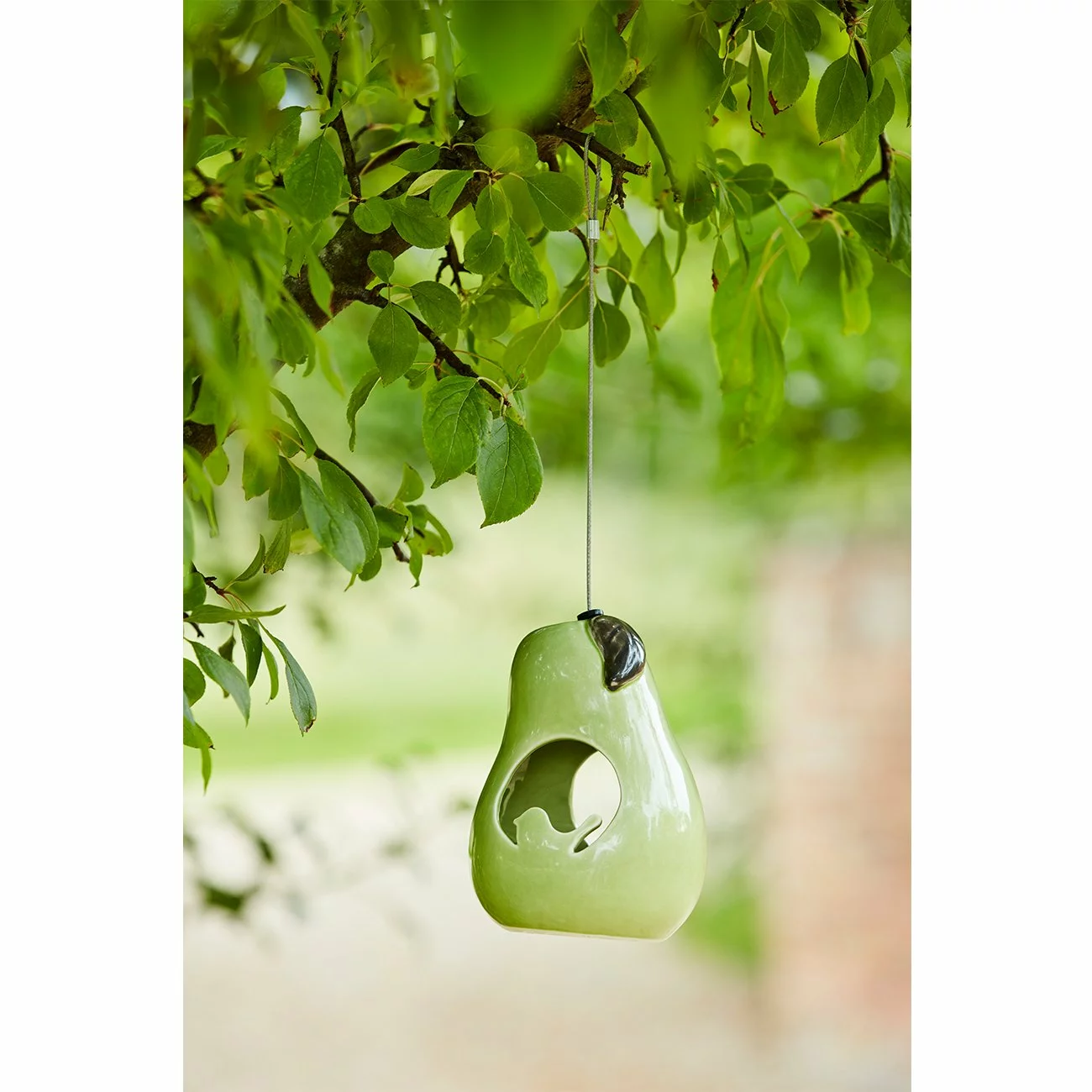 Burgon And Ball Sophie Conran Ceramic Bird Feeder - Pear - Image 3