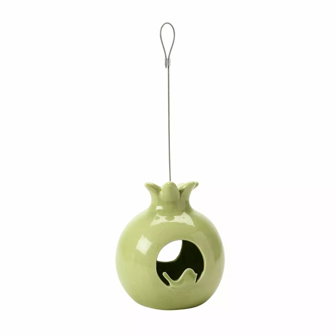 Burgon And Ball Sophie Conran Ceramic Bird Feeder - Pomegranate
