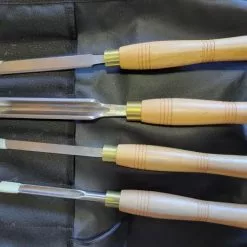 Ashley Iles - Carving, Turning & Bench Chisels Ashley Iles Turning Tools Starter Set In Tool Roll