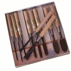 Iyoroi Umeki-Nomi Bronze Backed Dovetail Chisels