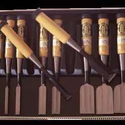 Iyoroi Blue Steel Umeki-Oire Nomi Cabinet Makers' Chisels