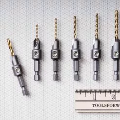 (TCT) Tungsten Carbide-Tipped Gold Screw Countersinks By Make It Snappy - Made In USA